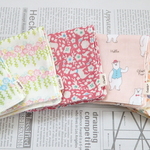 【sale】やわらか4重ガーゼハンカチ　5枚セット③