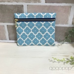 モロッカン風花柄  ポケットティッシュカバー付きポーチ