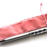 プレゼントに♪ハーバリウムボールペン入れ【ひも付き】ピンク4個