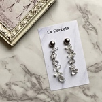 クリアストーン シルバー　ピアス／イヤリング