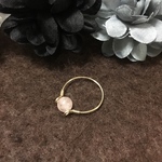 【14kgf】【幸せな結婚・自由・柔軟な心】ピンクアクアマリン・モルガナイトのワイヤーリング
