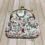 ＊数量限定＊ぺたんこ【メリークリスマス】がま口ポーチ 