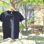 マレーグマさんレディースTシャツ(ブラック)