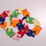 再販16)魚を繋げよう😄    ボタンの練習に😊