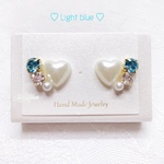 Heart pearl bijou ♡ ピアス/イヤリング