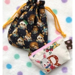 mamamishan様 ご予約分  【プチ巾着&小銭入れ レトロ♡】 