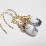 sさまご予約作品//K14GF*デントライトオパールのワイヤーラッピングピアス