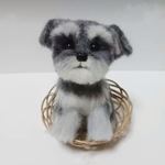 【um2810ne様専用ページ】再販 羊毛フェルト 手のひらサイズのミニチュアシュナウザー 