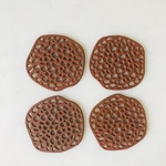 Matte Brown Irregularity Circle Parts