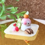 🌸追加しました！🎍 鏡餅 おもち お正月 スイーツ 鏡餅 みたいな ペンギン アイス  ミニチュア フード