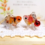 金魚キーホルダー♥️【東錦・桜琉金】