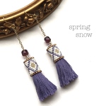 tassel × earrings（violet）