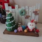 羊毛フェルトクリスマス