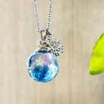 雪の結晶 ロングネックレス  ／サージカルステンレスネックレス