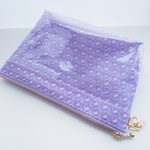 Ｙさまご予約品　LIBERTY　Heart Canopy 　ハート・キャノピー 　6Ｌ　パープル&ピンク　◆　ビニコのクリアマチ付きポーチ　★メイクポーチ　小物整理に