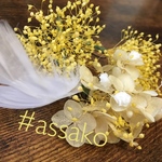 ③ プリザ  髪飾り assako
