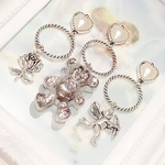 パール×リングピアス