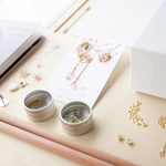 [期間限定送料無料]プラバンアクセサリー手作りキット「基本の桜」※化粧箱無し・杏爾花工作室参加チケット同梱