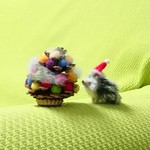 お取り置き品 サンタハリネズミ 羊毛フェルト