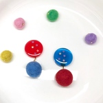 羊毛フェルトのカラフルピアス or ノンホールピアス 