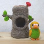 切り株のおうち（インコ）