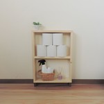 『クリア×古色ブラウン』　多目的ラック　トイレ収納　