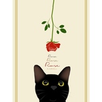 【オーダーメイド】 うちの子イラスト  ねことお花ver