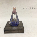 【送料無料】ドライフラワーのリングホルダー 薄ピンク紫