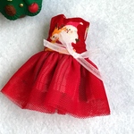 【値下げ】クリスマスワンピース①（オビツ11・ねんどろいどどーるサイズ）