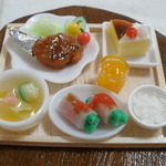 骨付きチキン定食☆未接着☆ミニチュアフード