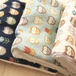 ◼︎877 今治タオル&ガーゼハンカチ4P ふくろう