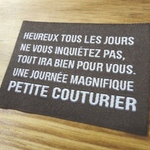  Bigタグ　「PETITE COUTURIER」茶 ５枚セット　