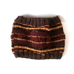 チョココーヒー色のネックウォーマー♦英国wool