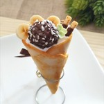 チョコバナナクレープバッグチャーム