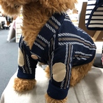 犬服カーディガン学生服風
