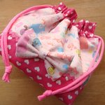 ★お弁当袋＊シルエットプリンセスが可愛い☆ピンク★
