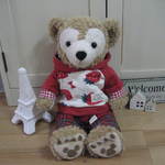 送料無料　ダッフィー コスチューム　パーカー ズボン セット　苺 いちご  タータンチェック  ダッフィーコスチューム　服