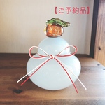  [dol3様ご予約品] ガラスの鏡餅☆白☆(受注生産)