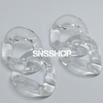 sns 534《2個♡１ペア》✳ＩＭＰＯＲＴ＊クリアポストピアス＊