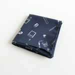 【Dark Blue】大判ハンカチ 文具がいっぱい　父の日ギフトに◎