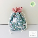 手刺繍が楽しい☆輸入コットンのコップ袋