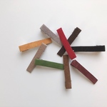 スエードヘアクリップ3個セット