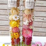 ＊彩り＊2本セット/ガラスボトルフラワー /フラワーボトル