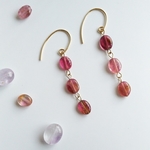 PINK！ トルマリン ピアス/イヤリング
