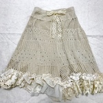 レースコラージュニットパンツ