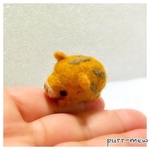 再販 ころんとまあるいイノシシブローチ