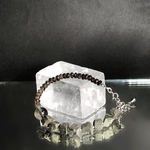 -shamanic-  原石パイライト×スモーキークォーツ×フローライト     SV925 unisex