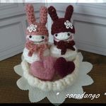 仲良し♡うさぎ雪だるまちゃん♡