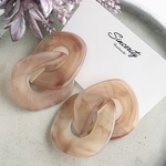 ✧再販✧ 【SALE】♡ 大ぶりマーブルチェーンピアス