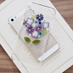 【#339】iphone・スマホ　＊押し花ケース＊（送料無料）